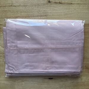 Vintage NOS Martex Rose Pink QUEEN Flat Sheet Satin Seam‎ 100% Cotton USA